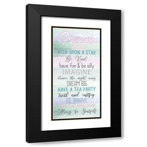Fairytale Princess 1 Black Modern Wood Framed Art Print with Double Matting by Allen, Kimberly