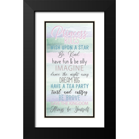 Fairytale Princess 1 Black Modern Wood Framed Art Print with Double Matting by Allen, Kimberly