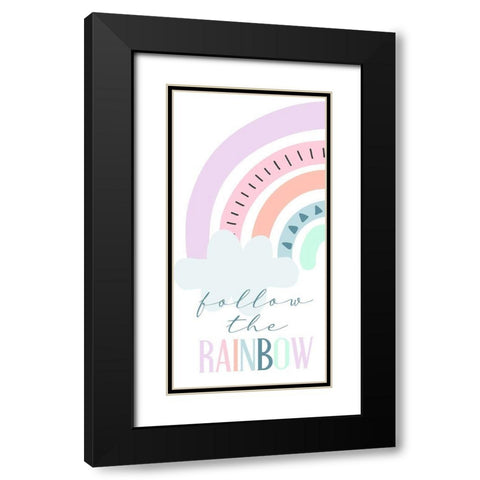 Follow 1 Black Modern Wood Framed Art Print with Double Matting by Allen, Kimberly