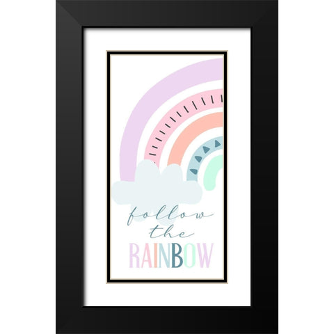 Follow 1 Black Modern Wood Framed Art Print with Double Matting by Allen, Kimberly