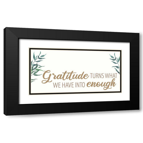 KA-RN-Enough Black Modern Wood Framed Art Print with Double Matting by Allen, Kimberly