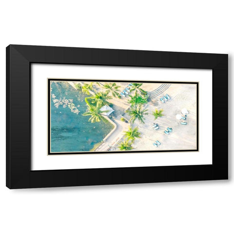 From the Top Panel 1 Black Modern Wood Framed Art Print with Double Matting by Allen, Kimberly