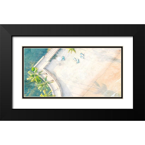 From the Top Panel 2 Black Modern Wood Framed Art Print with Double Matting by Allen, Kimberly
