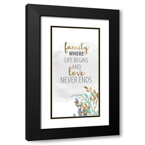 What Matters 6 Black Modern Wood Framed Art Print with Double Matting by Allen, Kimberly