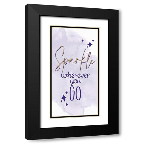 Magical Unicorn 6 Black Modern Wood Framed Art Print with Double Matting by Allen, Kimberly