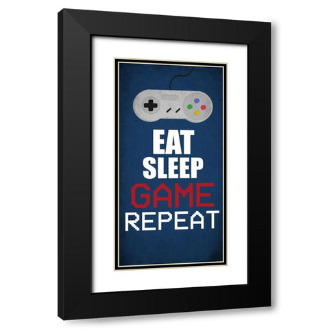 Eat Game 1 Black Modern Wood Framed Art Print with Double Matting by Allen, Kimberly