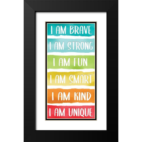 Rainbow Brave 1 Black Modern Wood Framed Art Print with Double Matting by Allen, Kimberly