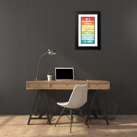 Rainbow Brave 6 Black Modern Wood Framed Art Print with Double Matting by Allen, Kimberly