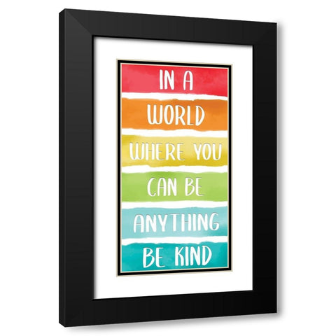 Rainbow Brave 6 Black Modern Wood Framed Art Print with Double Matting by Allen, Kimberly