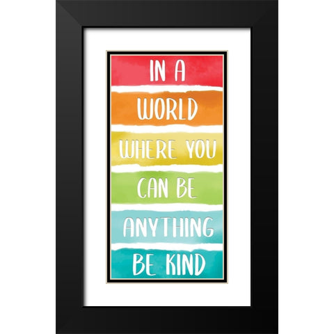 Rainbow Brave 6 Black Modern Wood Framed Art Print with Double Matting by Allen, Kimberly