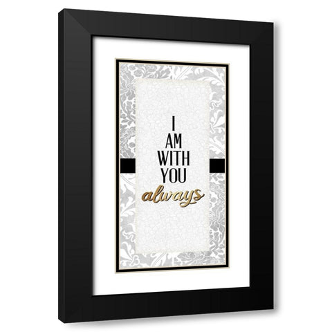 I Am 1 Black Modern Wood Framed Art Print with Double Matting by Allen, Kimberly