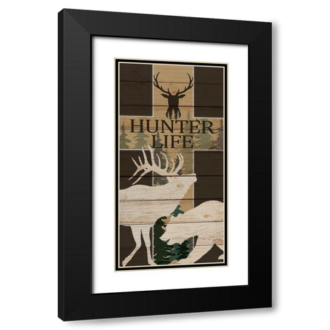 Hunter Life Black Modern Wood Framed Art Print with Double Matting by Allen, Kimberly