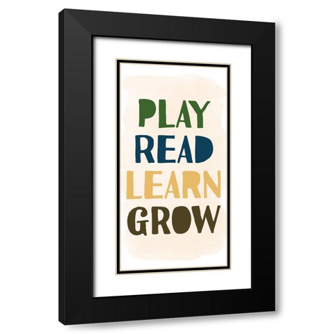 Grow 1 Black Modern Wood Framed Art Print with Double Matting by Allen, Kimberly