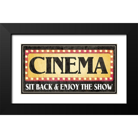 Cinema Black Modern Wood Framed Art Print with Double Matting by Allen, Kimberly