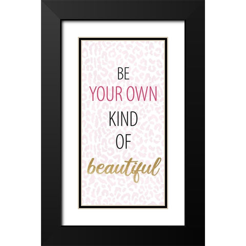 Believe Sparkle 6 Black Modern Wood Framed Art Print with Double Matting by Allen, Kimberly