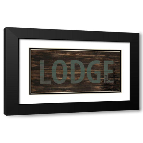 Lake Lodge 2 Black Modern Wood Framed Art Print with Double Matting by Allen, Kimberly