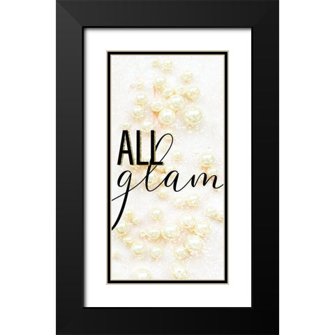 All Glam 1 Black Modern Wood Framed Art Print with Double Matting by Allen, Kimberly