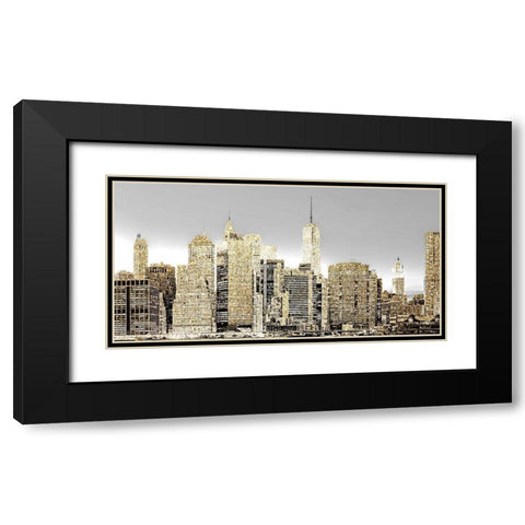 New York 1 Black Modern Wood Framed Art Print with Double Matting by Allen, Kimberly