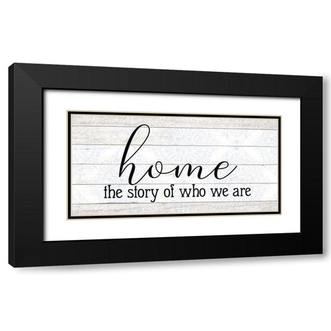 The Story Black Modern Wood Framed Art Print with Double Matting by Allen, Kimberly