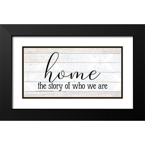 The Story Black Modern Wood Framed Art Print with Double Matting by Allen, Kimberly