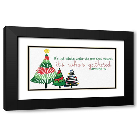 Under the Tree Black Modern Wood Framed Art Print with Double Matting by Allen, Kimberly