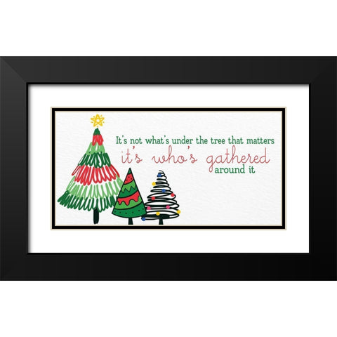 Under the Tree Black Modern Wood Framed Art Print with Double Matting by Allen, Kimberly