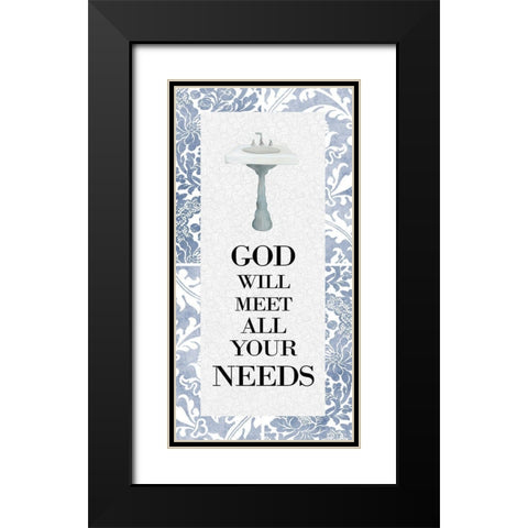God Will Meet All 1 Black Modern Wood Framed Art Print with Double Matting by Allen, Kimberly
