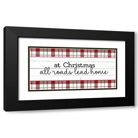 All Roads Black Modern Wood Framed Art Print with Double Matting by Allen, Kimberly