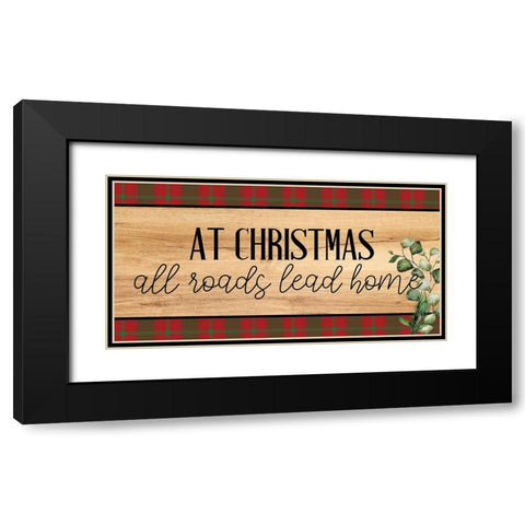 Twas the Night Black Modern Wood Framed Art Print with Double Matting by Allen, Kimberly