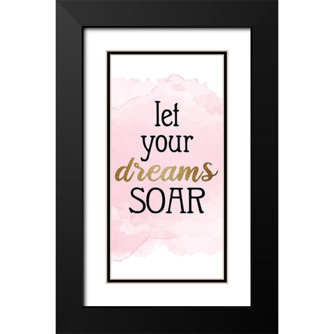 Butterfly Soar 1 Black Modern Wood Framed Art Print with Double Matting by Allen, Kimberly