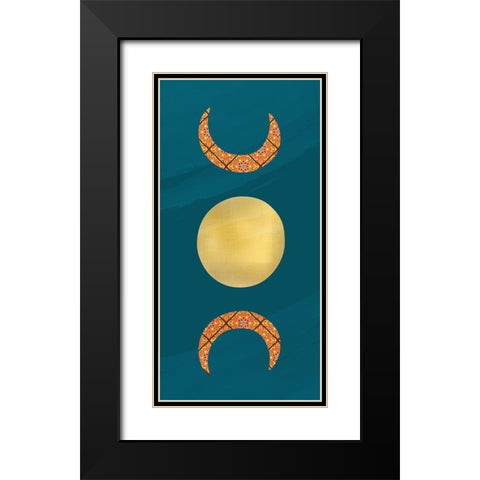 Moon Child 1 Black Modern Wood Framed Art Print with Double Matting by Allen, Kimberly