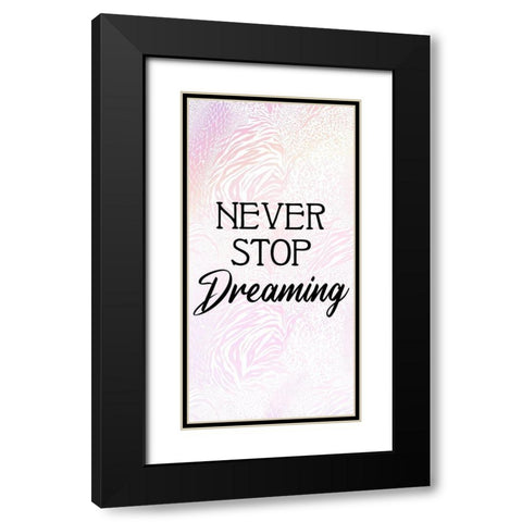 Pink Animals 1 Black Modern Wood Framed Art Print with Double Matting by Allen, Kimberly