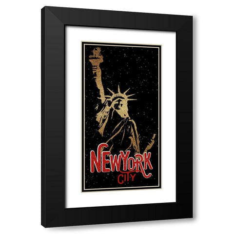 From NY 1 Black Modern Wood Framed Art Print with Double Matting by Allen, Kimberly