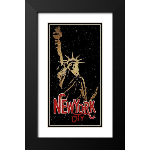 From NY 1 Black Modern Wood Framed Art Print with Double Matting by Allen, Kimberly