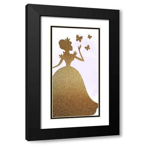 A Princess 1 Black Modern Wood Framed Art Print with Double Matting by Allen, Kimberly