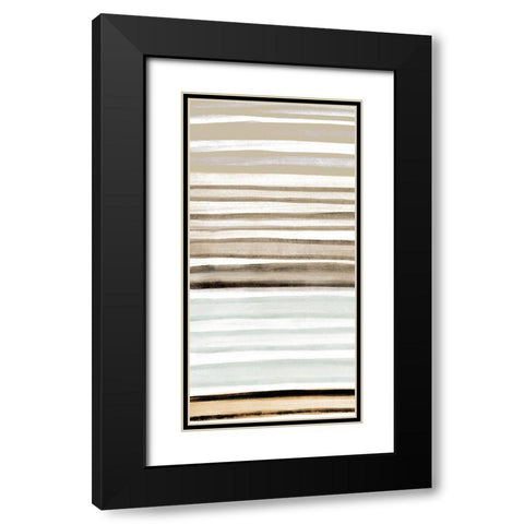 Panel Layered 1 Black Modern Wood Framed Art Print with Double Matting by Allen, Kimberly