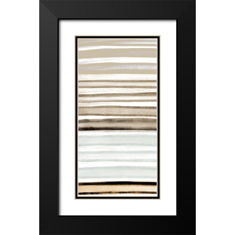 Panel Layered 1 Black Modern Wood Framed Art Print with Double Matting by Allen, Kimberly