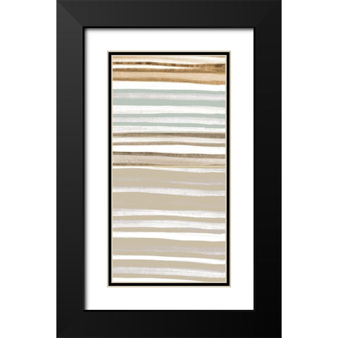 Panel Layered 2 Black Modern Wood Framed Art Print with Double Matting by Allen, Kimberly