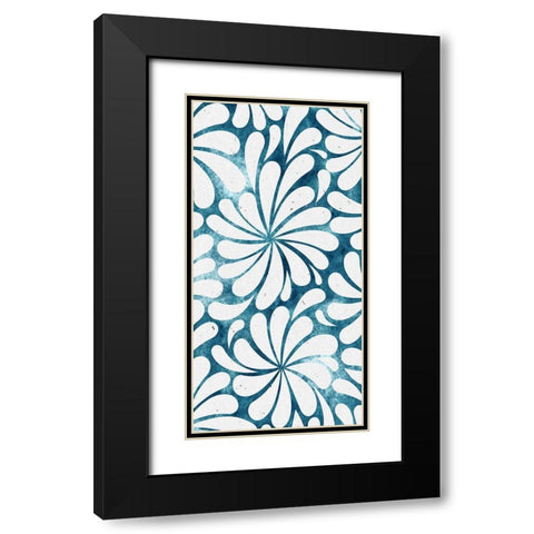 Panel Blues 1 Black Modern Wood Framed Art Print with Double Matting by Allen, Kimberly