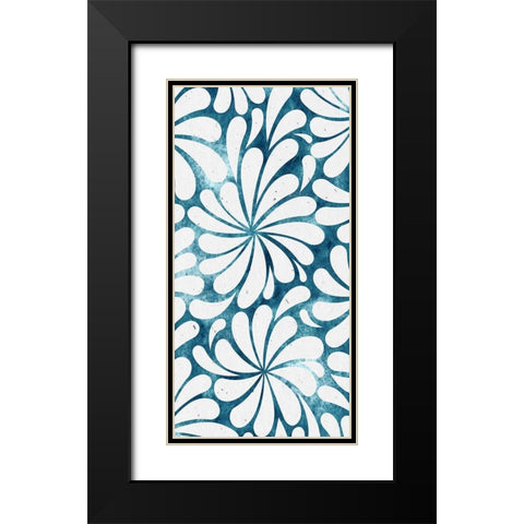Panel Blues 1 Black Modern Wood Framed Art Print with Double Matting by Allen, Kimberly