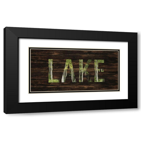 To the Lake Black Modern Wood Framed Art Print with Double Matting by Allen, Kimberly