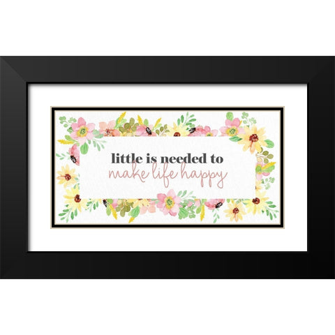 Little Black Modern Wood Framed Art Print with Double Matting by Allen, Kimberly