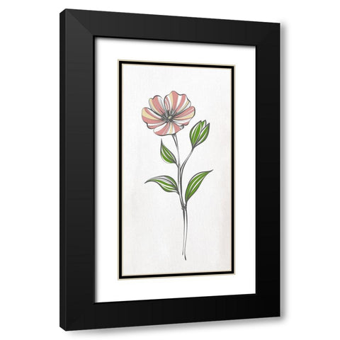 Spring Panel 2 Black Modern Wood Framed Art Print with Double Matting by Allen, Kimberly