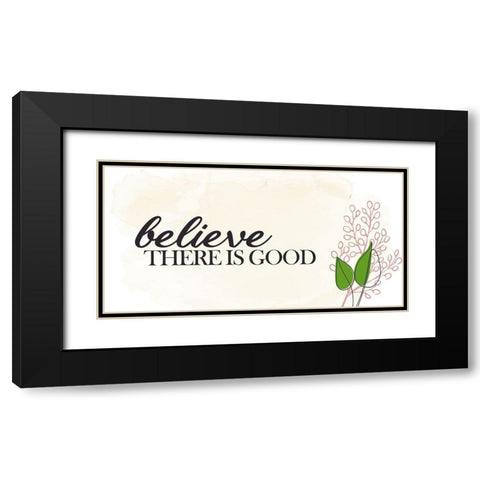 Believe There Is Black Modern Wood Framed Art Print with Double Matting by Allen, Kimberly