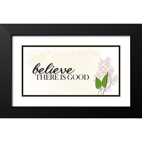 Believe There Is Black Modern Wood Framed Art Print with Double Matting by Allen, Kimberly