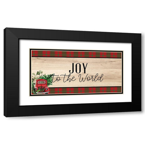 Joy Black Modern Wood Framed Art Print with Double Matting by Allen, Kimberly