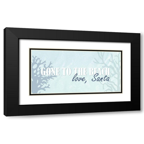 Gone To The Beach Black Modern Wood Framed Art Print with Double Matting by Allen, Kimberly