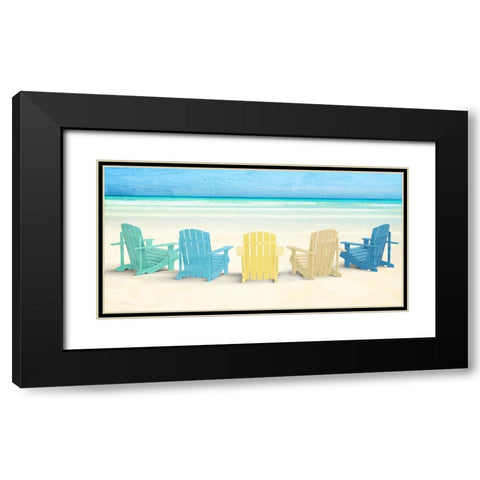 Sea View Black Modern Wood Framed Art Print with Double Matting by Allen, Kimberly