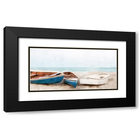 Three Beached Black Modern Wood Framed Art Print with Double Matting by Allen, Kimberly