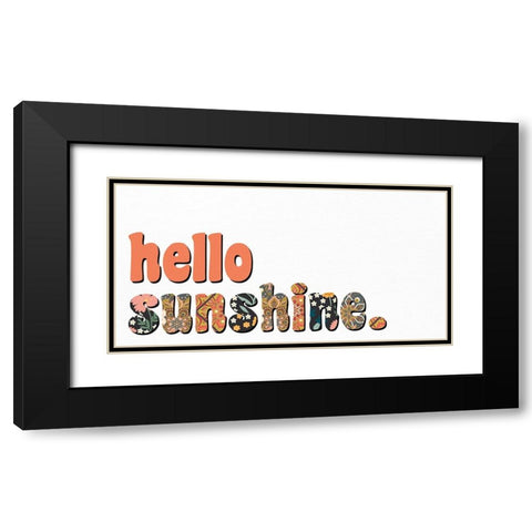 Hello Sunshine Black Modern Wood Framed Art Print with Double Matting by Allen, Kimberly